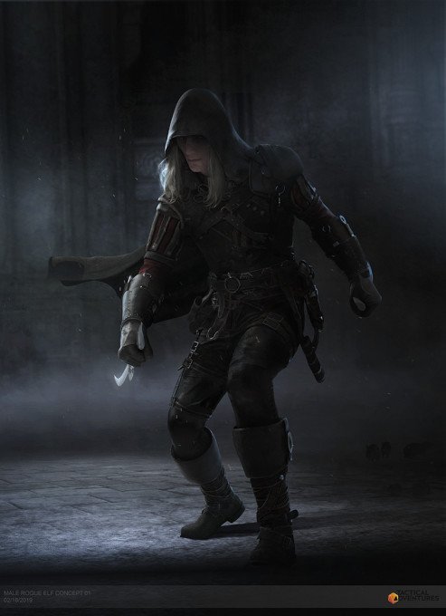 Elf Rogue (M) Concept Art