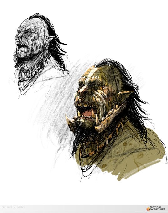 Orc Face (M) Sketch