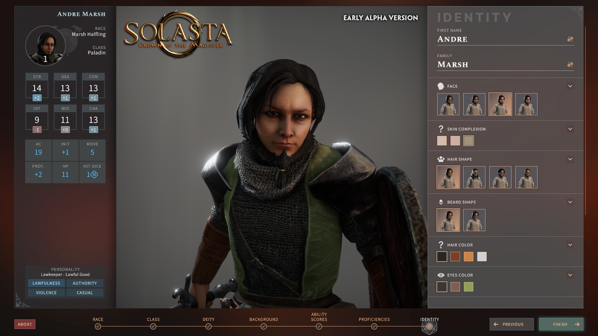 solastacotm character creation | RPG Jeuxvidéo