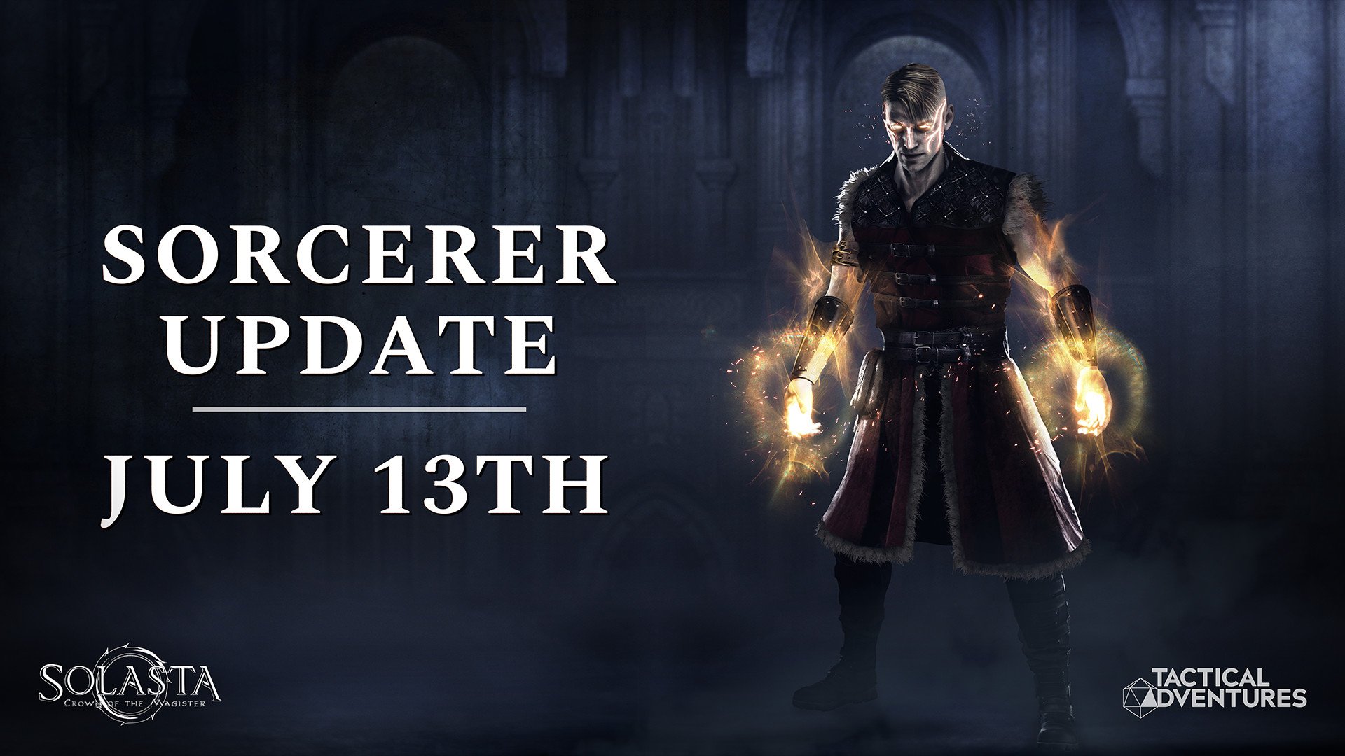 Solasta Sorcerer Update dropping hot on July 13th!