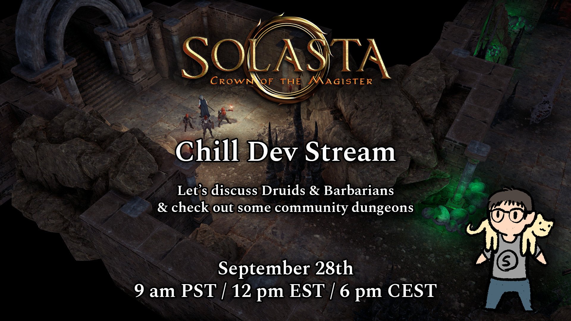 Solasta Dev Stream on Tuesday September 28th!