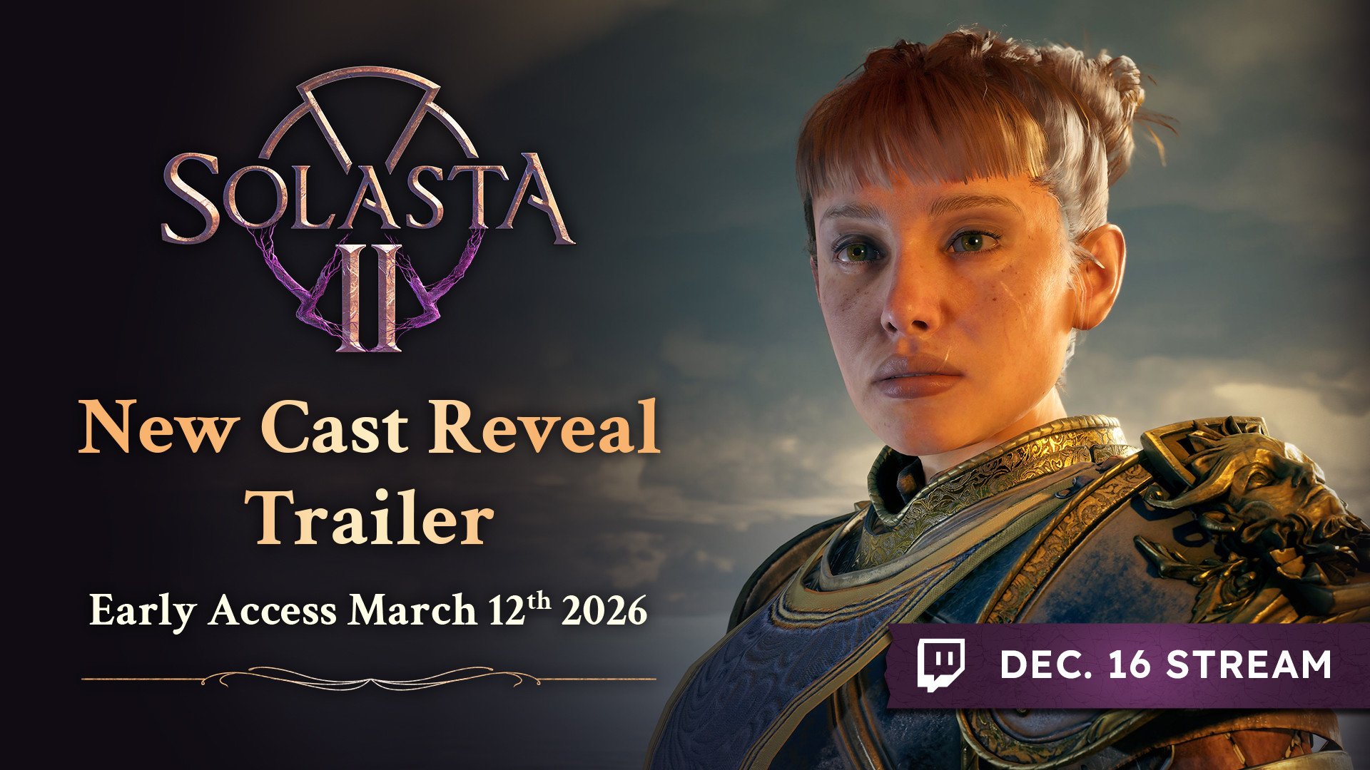 New Cast Reveal Trailer - Solasta II Early Access coming out March 12th 2026!